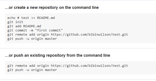 github commands