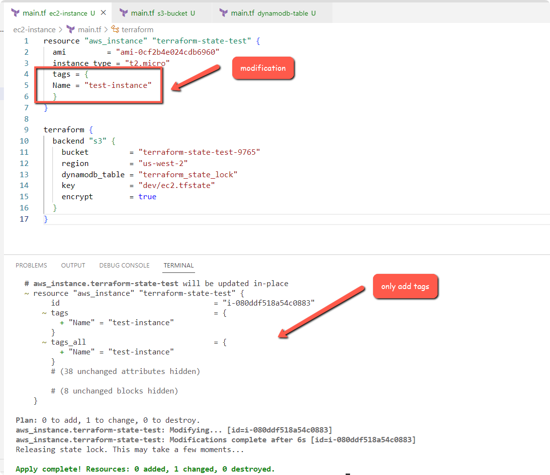 terraform state validation