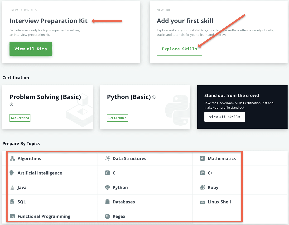 learn coding using hackerRank interactive platform