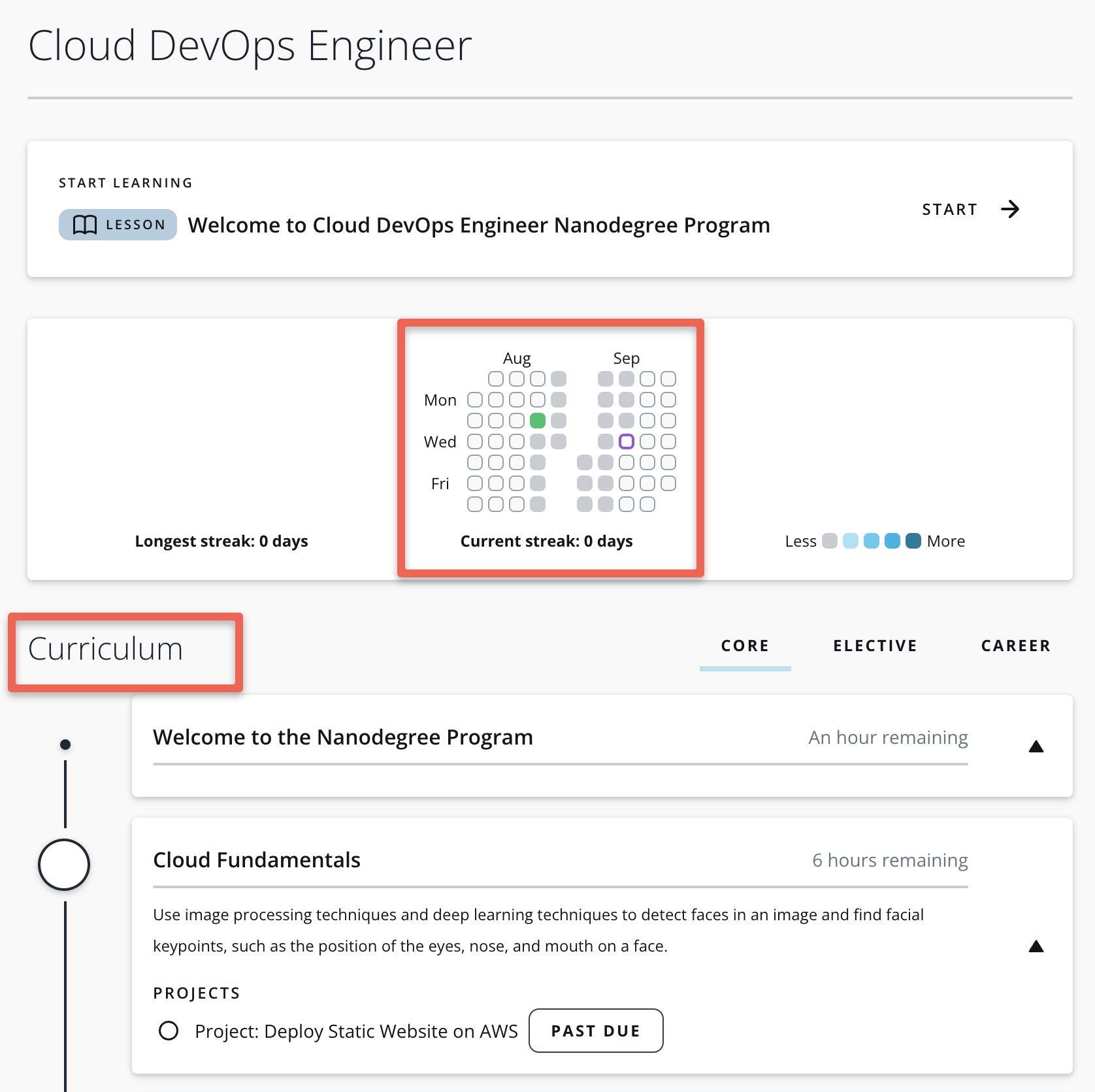 Udacity Nanodegree Curriculum 