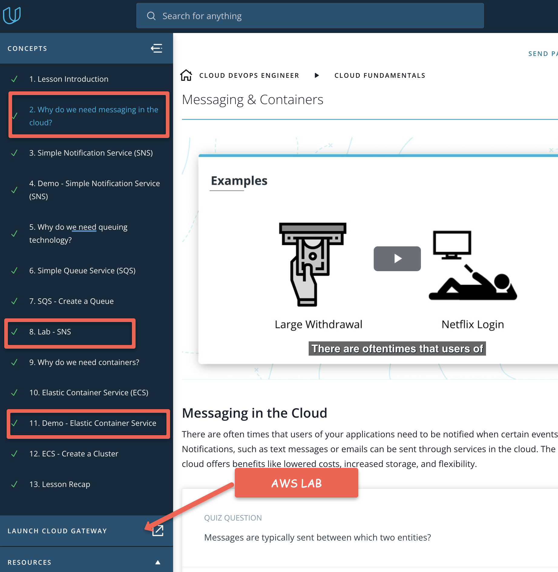 Udacity course structure explained