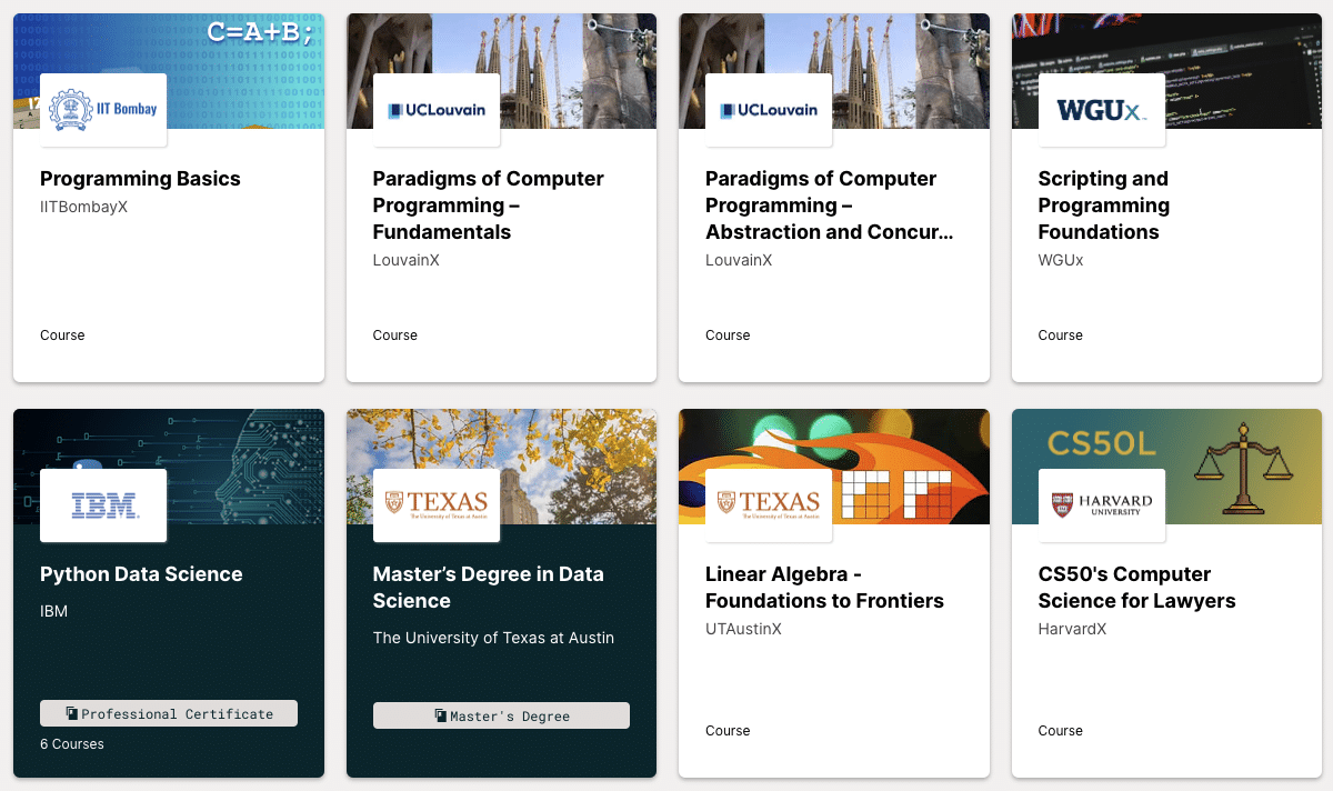 edx coding courses