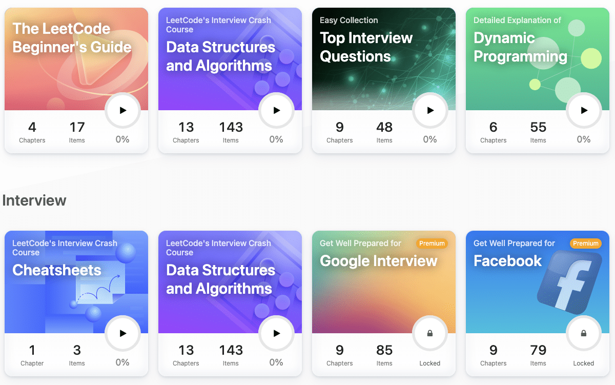 Leetcode Coding interview learning