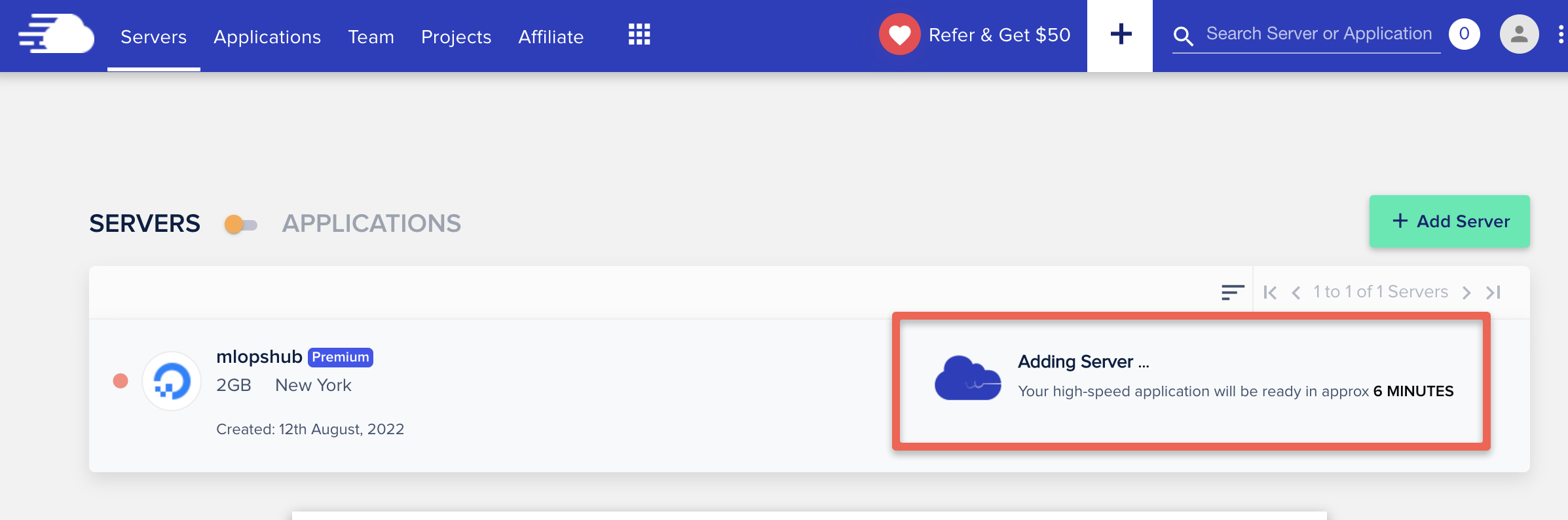 Cloudways Deployed Server