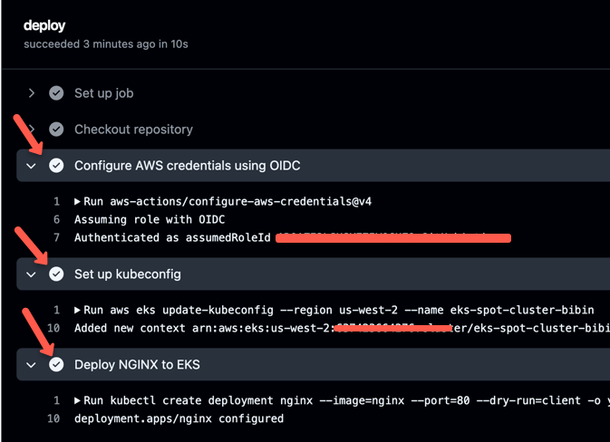 GitHub OIDC AWS workflow