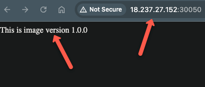 accessing the application webpage on the browser