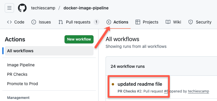 pr workflow gets triggered