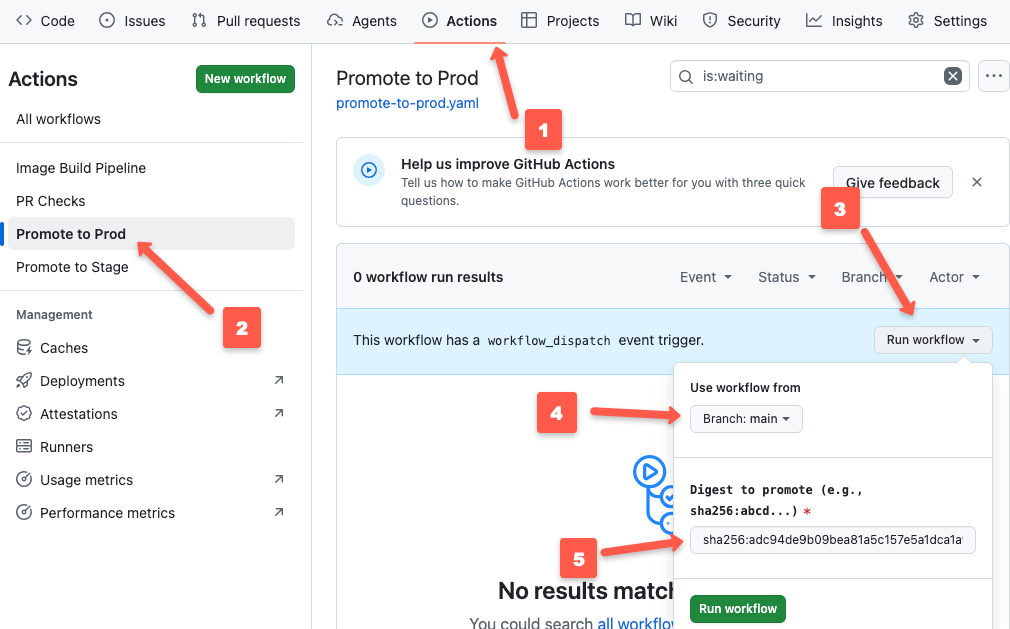 trigger prod promotion pipeline manually