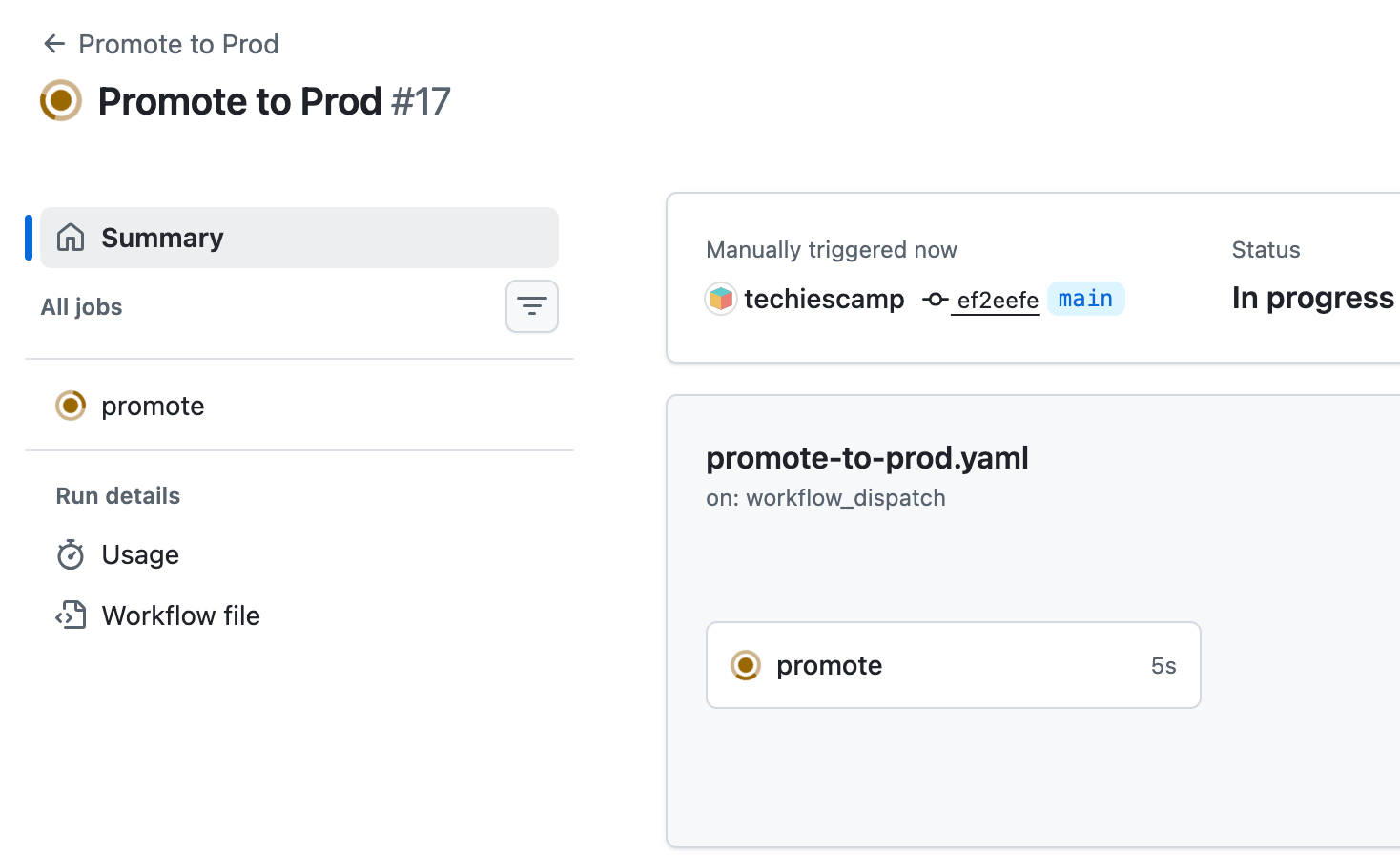 prod promotion pipeline triggered