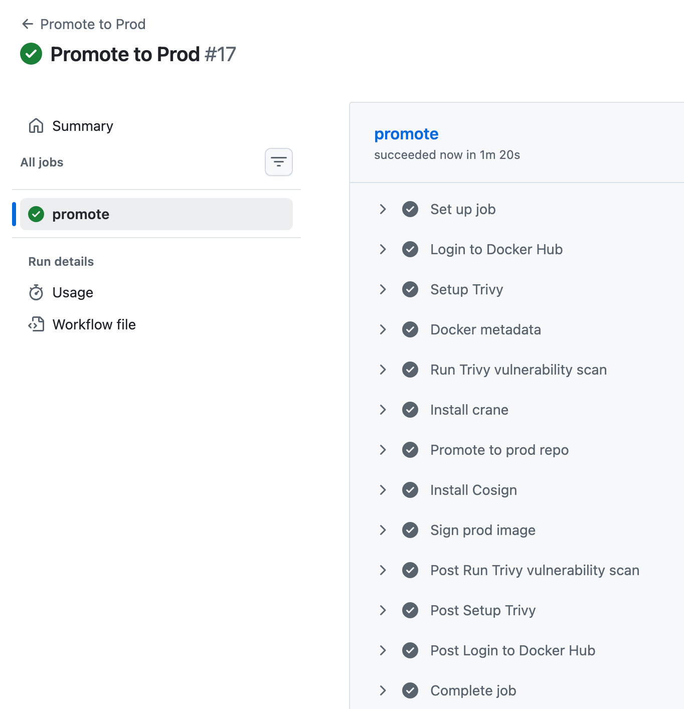 promotion pipeline steps
