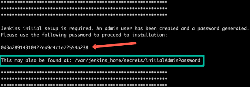 Jenkins Kubernetes initial admin password.