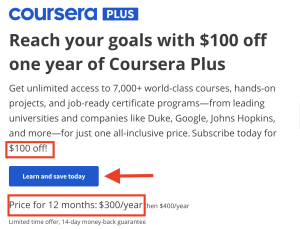 [50% OFF ] Coursera Plus Discount For 2024: Save On Courses