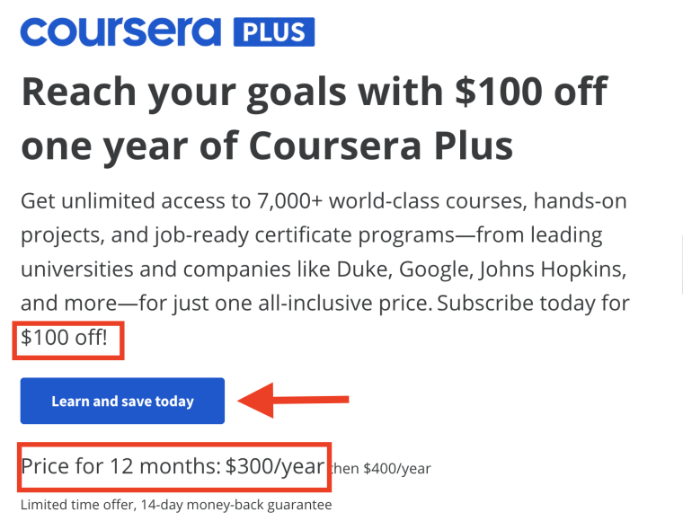 [50 OFF ] Coursera Plus Discount For 2024 Save On Courses