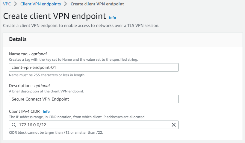 Setup Client VPN Endpoint