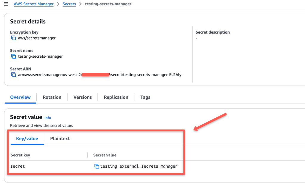 secret in aws secrets manager