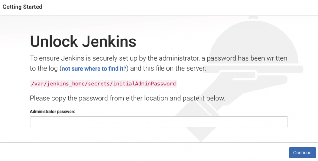 Jenkins initial Admin apssword