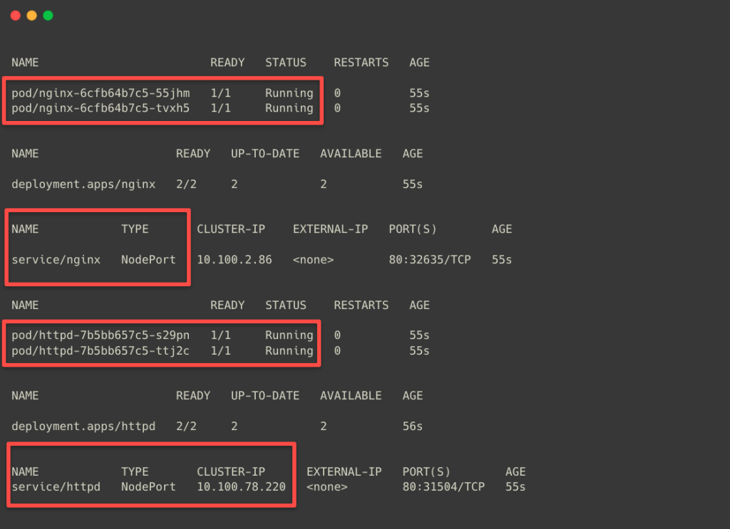 deploying two application in two different namespaces to test the ingress group function